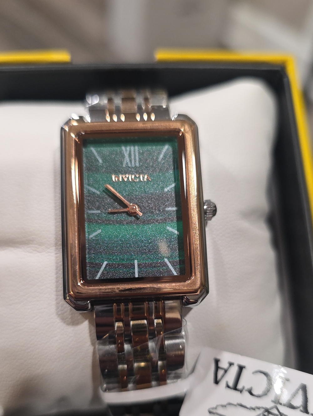 655. Invicta 69322 Wildflower Woman’s Watch 26mm Green Square Dial